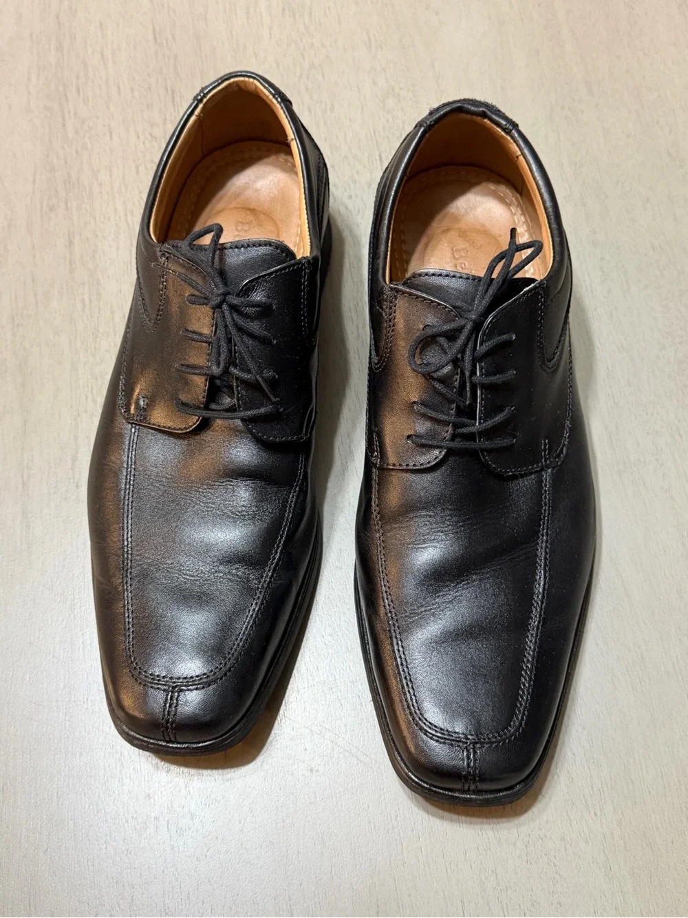 Belvedere Roma Black Leather Lace-Up Men’s Oxfords